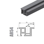 HLINÍKOVÝ PRÁH 54mm ZESÍLENÝ PPS-54AE.012AR