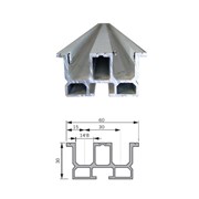 HLINÍKOVÝ PRÁH 60mm EN81-1 PPS.60AECT2AL