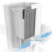 Kabinové dveře Prime 750/700mm EN81-20/50 s elektronickou blokací