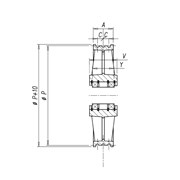 W 404 - kladka PFB 400/4x10mm